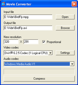 Screenshot of Movie Converter