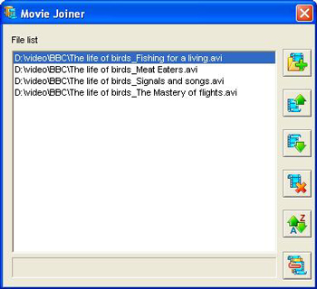 Screenshot of Movie Joiner