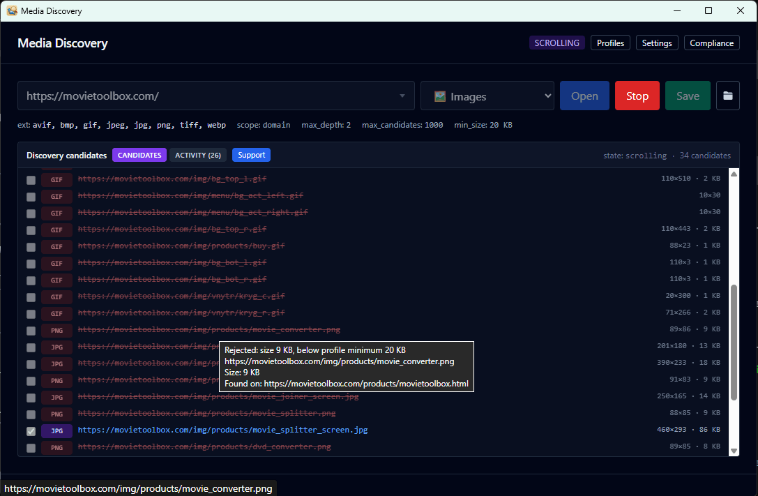 Media Discovery
 screenshot